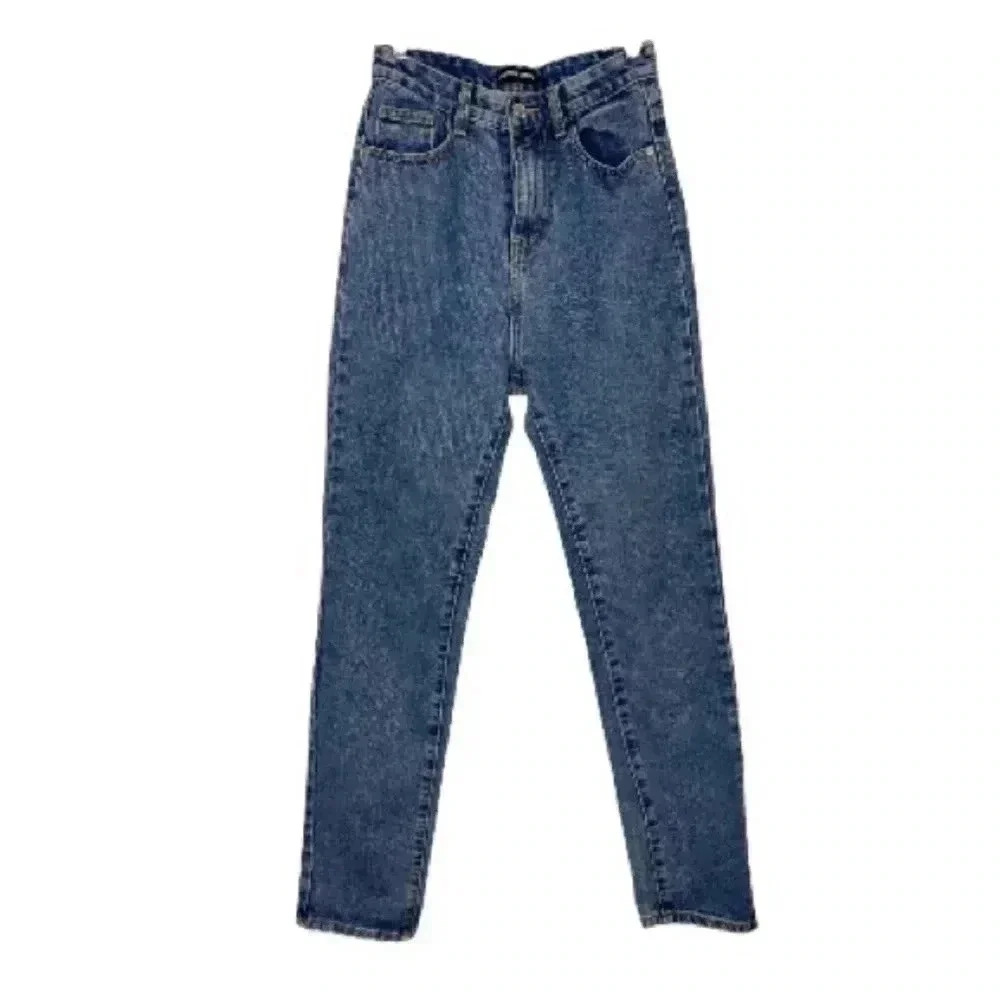Pretty Little Thing Blue Straight Leg Jeans